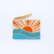 Small Sunrise Beaded Pouch - Orange