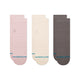 STANCE WOMENS ICON QUARTER SOCK 3 PACK - LILAC