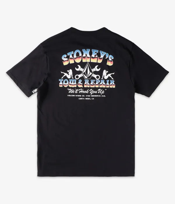 Volcom Stoneys Basic Short Sleeved T-Shirt -  Black