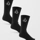 Volcom Full Stone Socks (3 pack) - Black