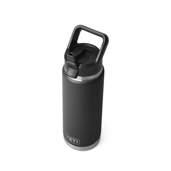 YETI RAMBLER 26 OZ STRAW BOTTLE WITH STRAW LID  - BLACK