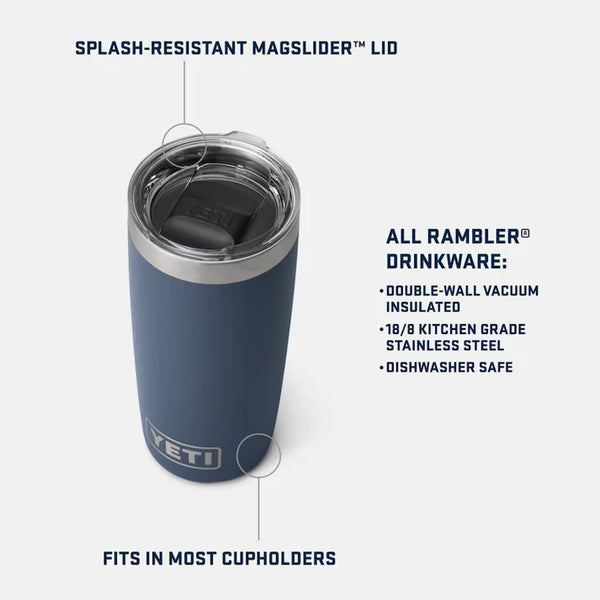 YETI RAMBLER 10 OZ TUMBLER - BLACK