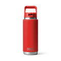 YETI RAMBLER 26 OZ ( 769ml)  STRAW BOTTLE - Rescue Red