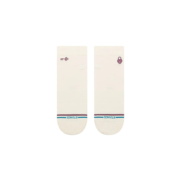 Stance Lock and Key Quarter Sock - Canvas