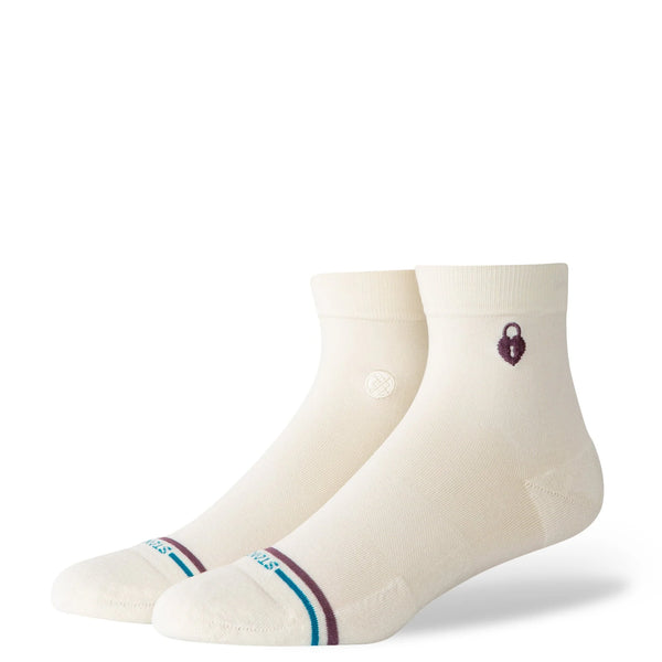 Stance Lock and Key Quarter Sock - Canvas
