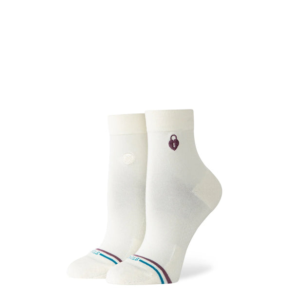Stance Lock and Key Quarter Sock - Canvas