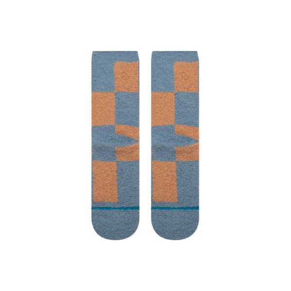 Stance Patchwork Cozy Crew Socks - Seablue