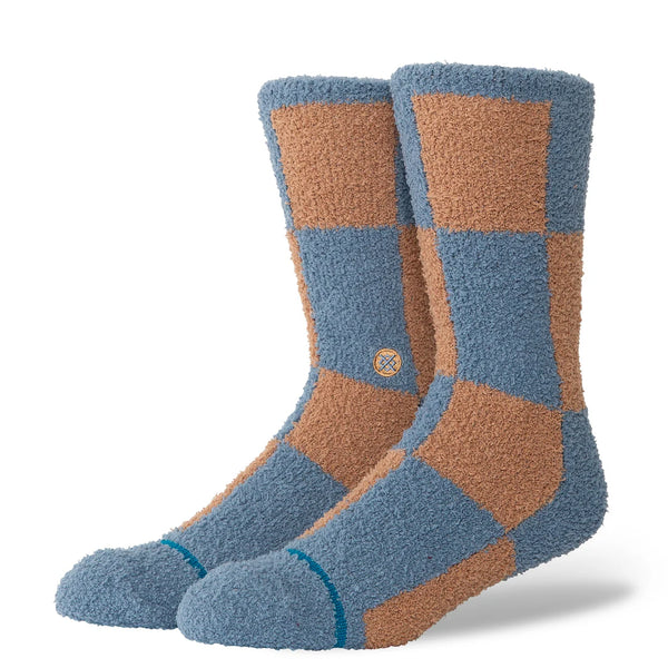 Stance Patchwork Cozy Crew Socks - Seablue