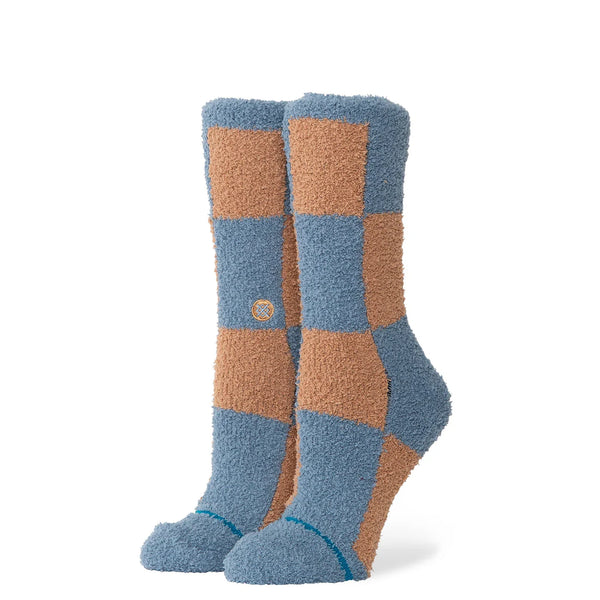 Stance Patchwork Cozy Crew Socks - Seablue