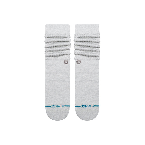Womens Icon Slouch Crew Socks - Heather Grey - view 2