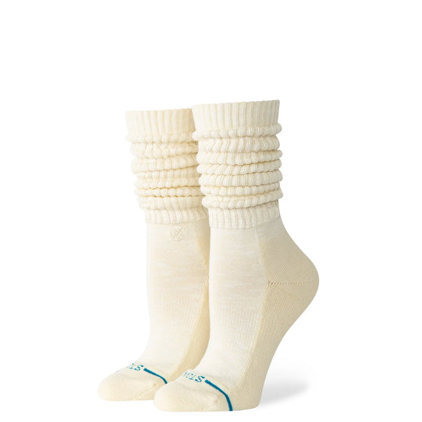 Stance Womens Icon Slouch Crew Socks - Off White