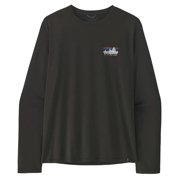 Patagonia Men's Long-Sleeved Capilene Cool Daily Shirt '73 Skyline - Black