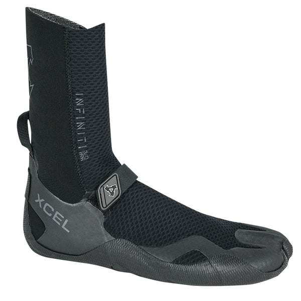 Xcel 5mm Infiniti Round Toe Wetsuit Boots - Black