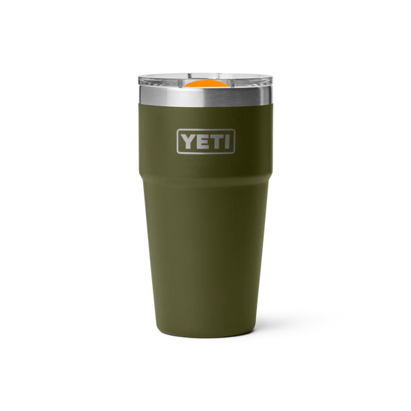 YETI 20 oz (591 ml) Rambler® Stackable Cup With MagSlider™ Lid - Olive/King Crab Orange