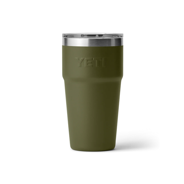 YETI 20 oz (591 ml) Rambler® Stackable Cup With MagSlider™ Lid - Olive/King Crab Orange