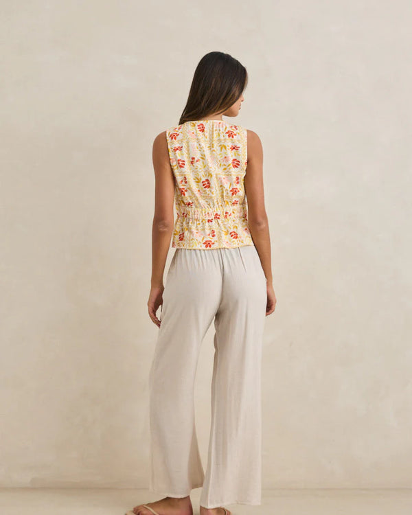 Rhythm Ladies Airlie Beach Pant - Ivory