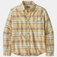 Patagonia Men's Long-Sleeved Lightweight Fjord Flannel Shirt - Beeswax Tan