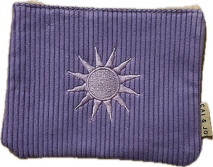 Balsa Surf & Skate Bags Cai & Jo Corduroy Pouch in Lavender