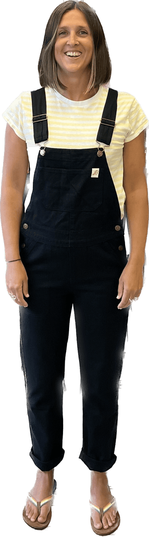 Balsa Surf & Skate Dungarees Balsa Surf Vibe Dungarees in Black