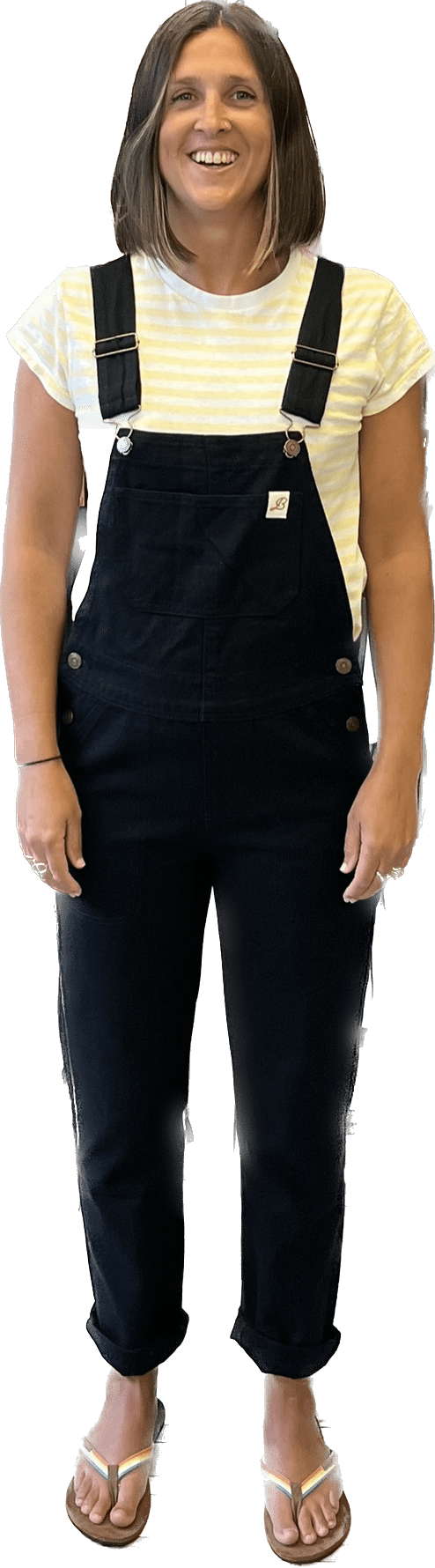 Balsa Surf & Skate Dungarees Balsa Surf Vibe Dungarees in Black