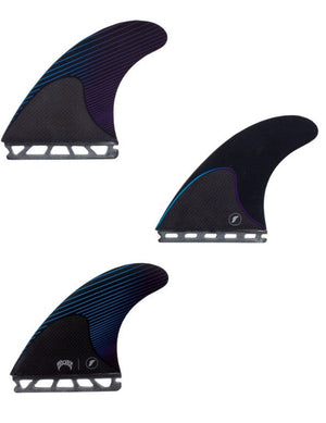 Balsa Surf & Skate Futures Fins Mayhem Thruster  Large  Blue