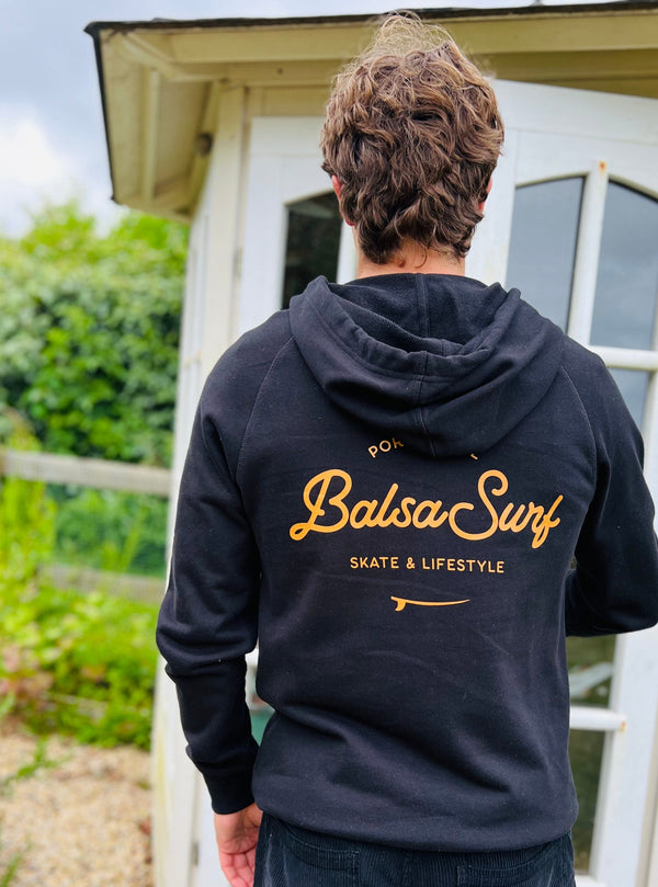 Balsa Surf & Skate Hoodies Balsa Town Black & Brown Premium Hoodie Unisex