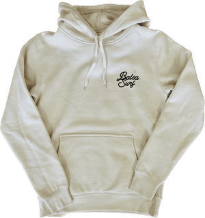 Balsa Surf & Skate Hoodies X-Small Mens / Small Womens Balsa Town Premium Hoodie Ecru & Charcoal Unisex