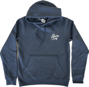 Balsa Surf & Skate Hoodies X-Small Mens / Small Womens Balsa Town Premium Hoodie Petrol Blue & White Unisex