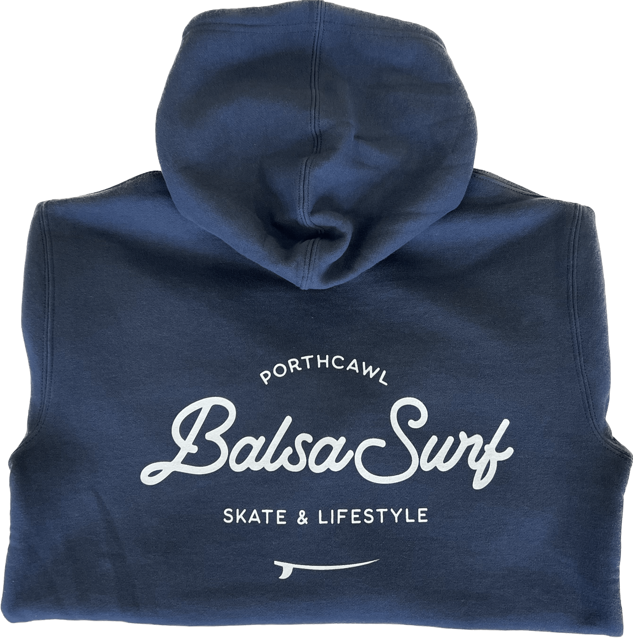 Balsa Surf & Skate Hoodies Balsa Town Premium Hoodie Petrol Blue & White Unisex