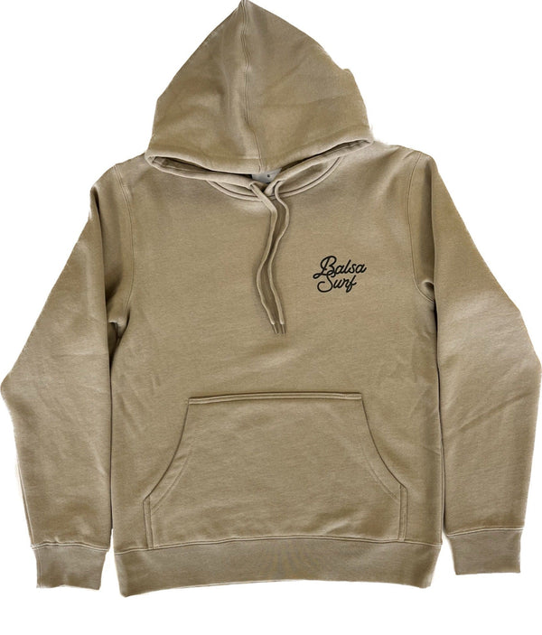 Balsa Surf & Skate Hoodies X-Small Mens / Small Womens Balsa Town Premium Hoody Sand & Charcoal Unisex