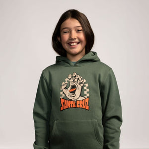 Balsa Surf & Skate Santa Cruz Youth Check Gateway Hand Front Hood