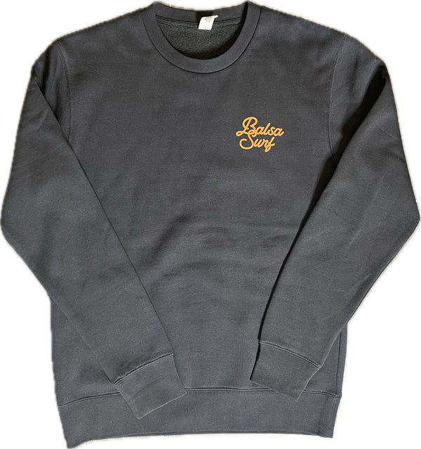 Balsa Surf & Skate Sweatshirt Small Mens / Medium Womens Balsa Town Crew Neck Sweatshirt Coal Unisex