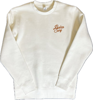 Balsa Surf & Skate Sweatshirt X-Small Mens / Small Womens Balsa Town Crew Neck Sweatshirt Ecru & Clay Unisex