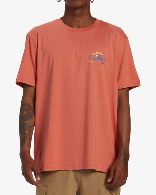 Billabong T-shirt Billabong Panorama T-shirt - Coral