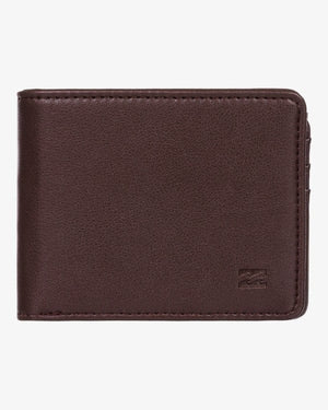 Billabong Wallet Billabong Vacant Leather Wallet- Chocolate