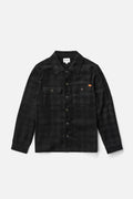 Rhythm Cord Check Overshirt - Black