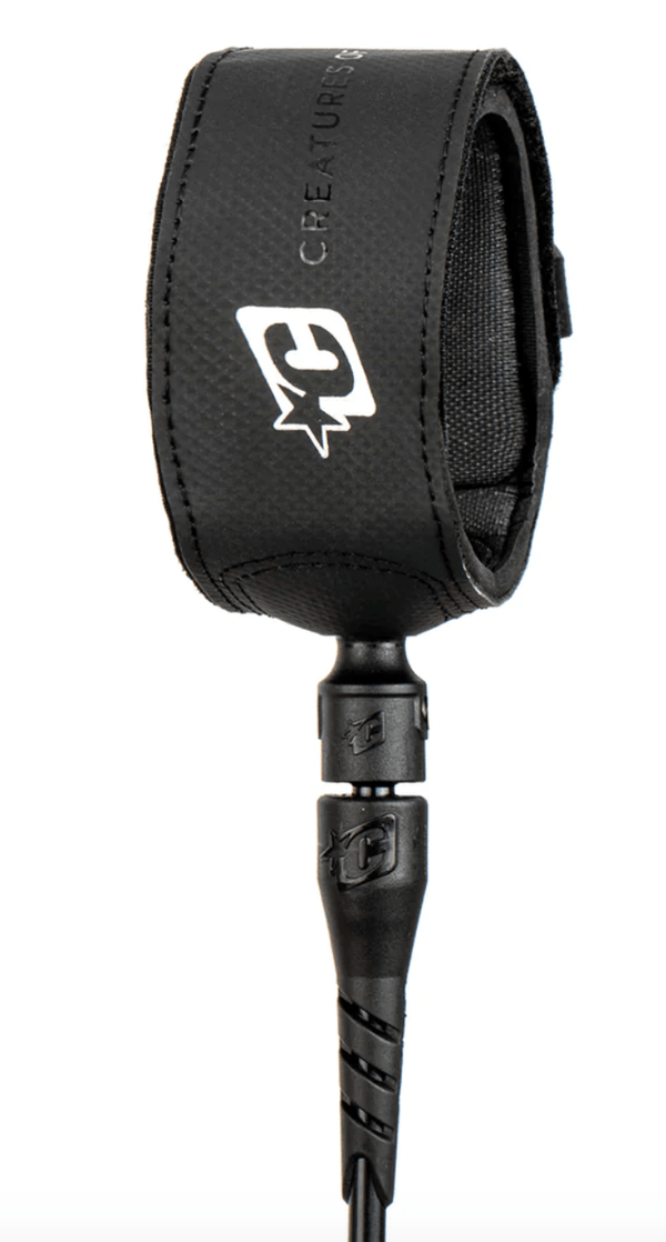 Creatures of Leisure 6' Leash Superlite Pro 6 leash - Black Silver