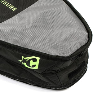 Creatures of Leisure Boardbag Fish Double Boardbag 6'7 - Black Lime