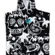 Creatures of Leisure Grom Poncho Towel - Black White