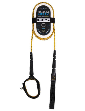 FCS 6' Leash FCS Freedom Helix 6' Comp Leash - Mango/Black