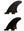 FCS Fins FCS II H4 Hi Density Carbon Fibre Quad Rear Fins - Smoke