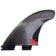 FCS II H4 Hi Density Carbon Fibre Tri Surfboard Fin - Medium - Smoke