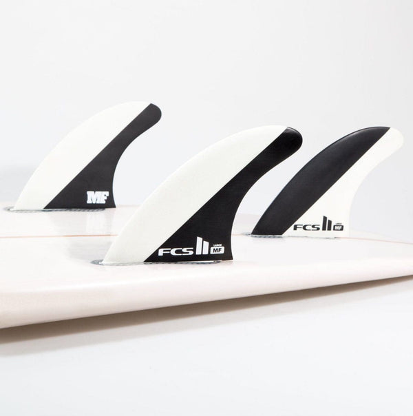 FCS Fins FCS II Mick Fanning Neo Carbon Tri Fins Large Black/White