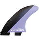 FCS II Mick Fanning Tri Surfboard Fins - Medium - Charcoal/Lavender
