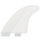 FCS II Mick Fanning Twin + 1 Fins - X-Large White