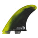 FCS II Mark Richards PC Twin Surfboard Fins - Cyber Lime/Black