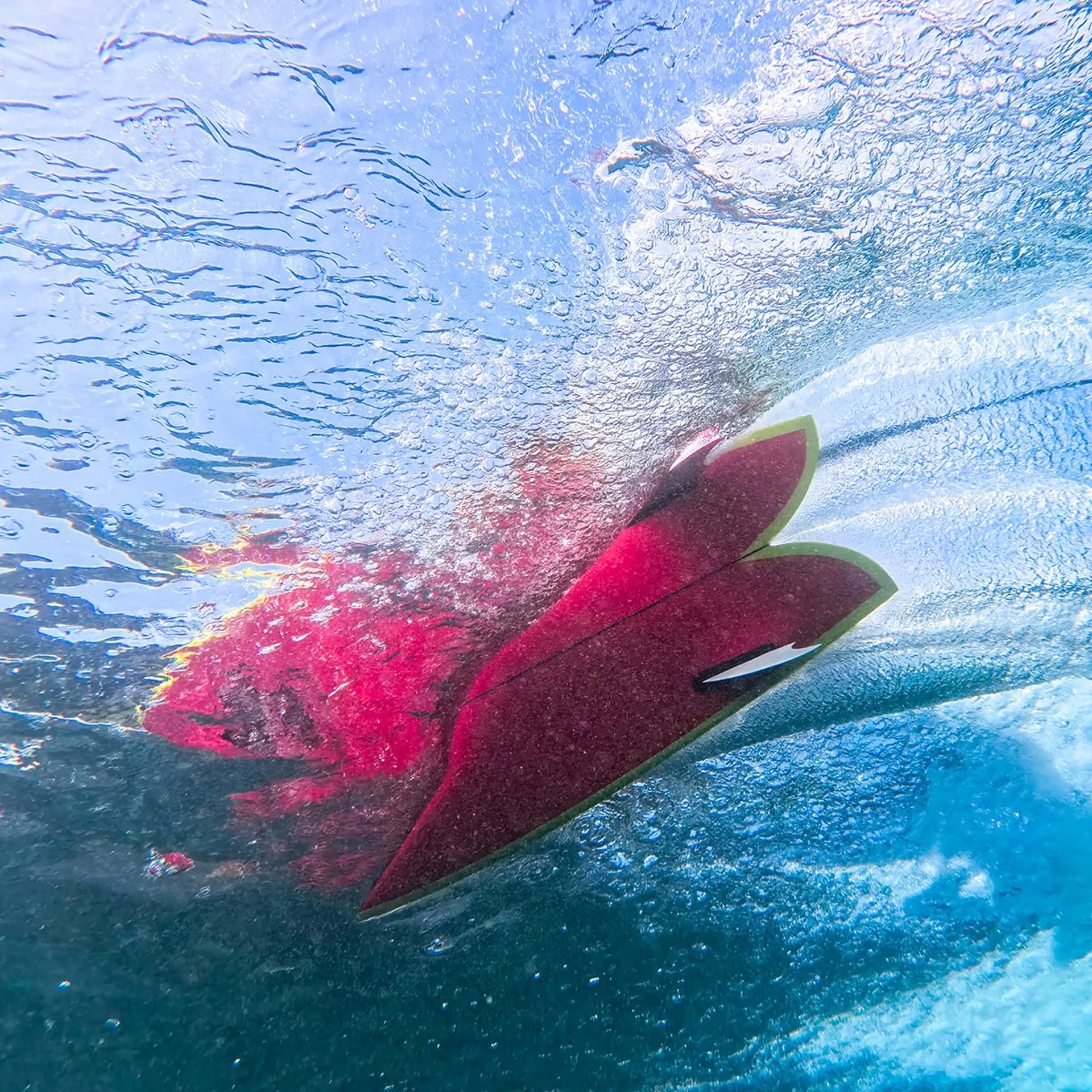 Channel Islands Feb's Fish 5'7" Surfboard - Red