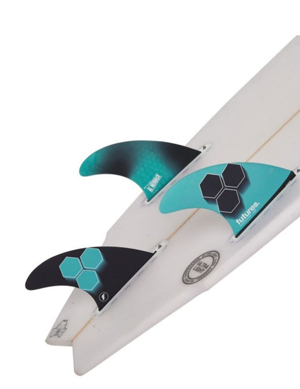Futures AM1 Honeycomb Tri Fins Medium - Teal/Navy