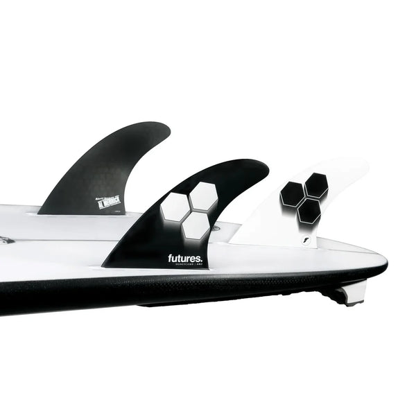 Futures AM2 HC Thruster Fin Set - Black / White