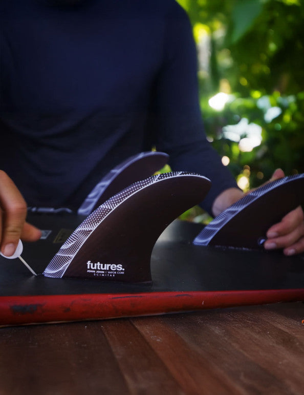 Futures JJF Scimitar Vapor Core Tri Fins Medium - Blue